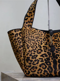 leopard print Bea shopping bag