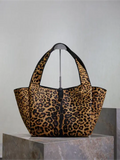 leopard print Bea shopping bag