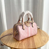 Ophidia Mini Boston Bag in Pink