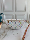Colorful monogram waist bag series