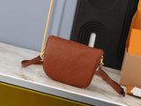 Brown leather mini crossbody bag collection