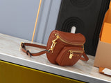Brown leather mini crossbody bag collection