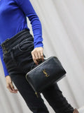 Gaby series cosmetic bag lambskin material