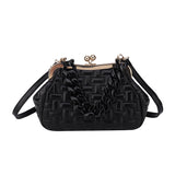 Small Design Pleated Single Shoulder Messenger Bag For Women