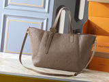Light brown leather tote bag series