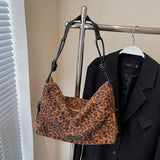 Retro Frosted Leather Maillard Color Bag For Women