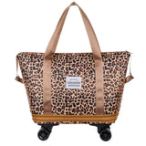 Universal Wheel Expandable Luggage Bag Large Capacity Dry Wet Separation Storage Tote Bag For Women