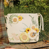 Language of sunflowers designer original shoulder bag