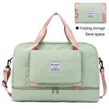 Large Capacity Folding Trolley Portable Travel Bag For Women