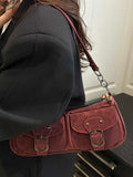 Suede Bag For Women With Large Capacity