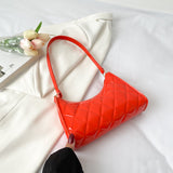 Diamond Plaid Underarm Small Square Bag For Women