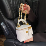 Mini Lipstick Small Bag Camellia Chain Box Handbag Shoulder Messenger Bag For Women