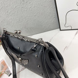 Solid Color Wings Retro Messenger Bag For Women
