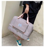 Large Capacity Folding Trolley Portable Travel Bag For Women